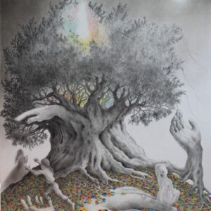 L'albero della vita. La mancanza 70x90 di Roberta Masala Mura